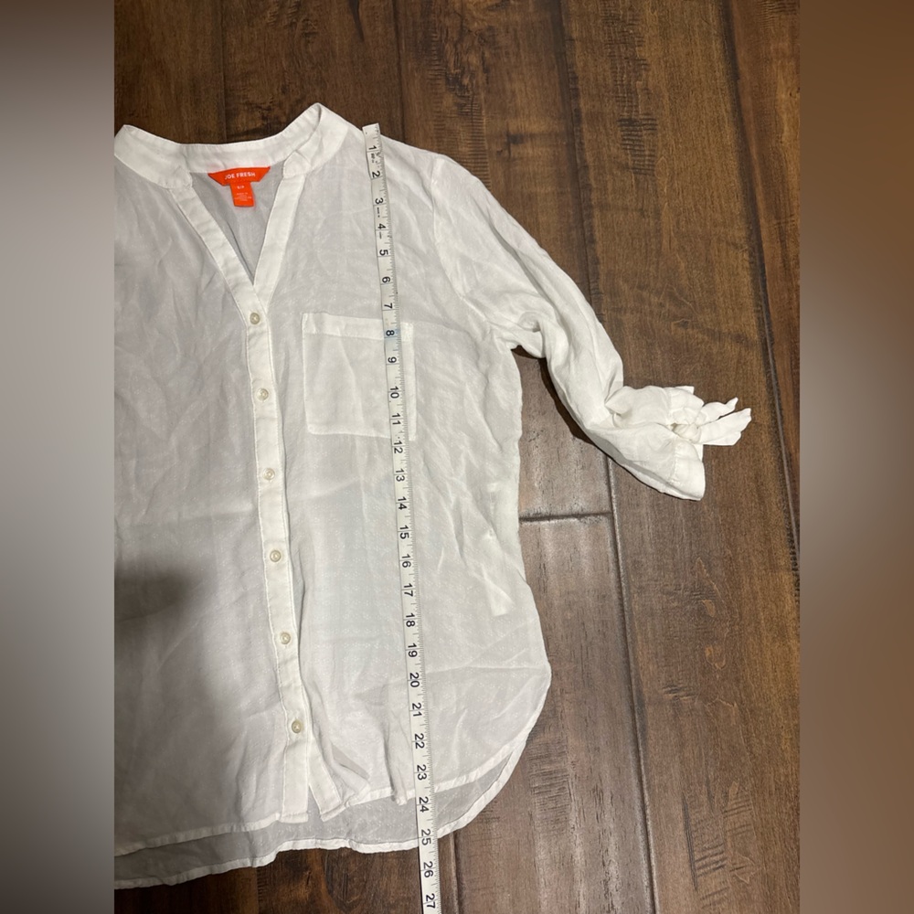 Joe Fresh White Button-Up Blouse - Picture 5 of 5